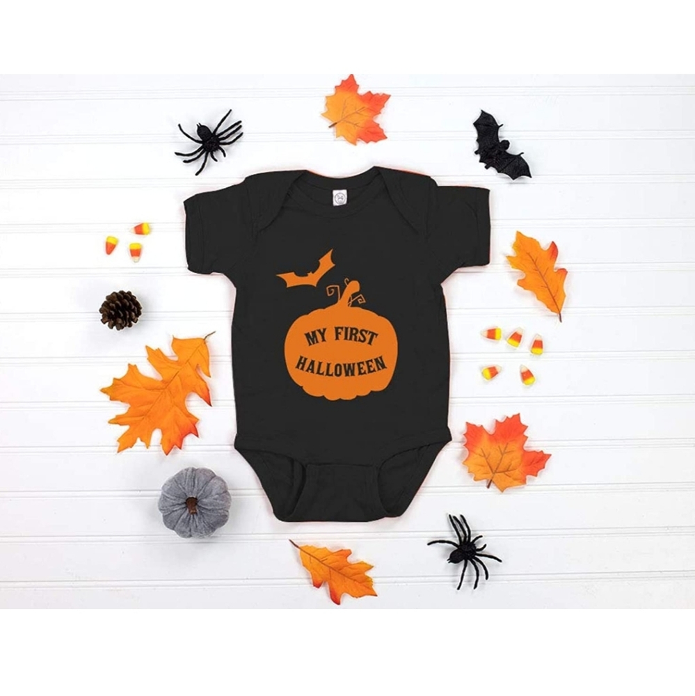 TeeStars My First Halloween unisex black Onsie